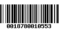 Código de Barras 0018780010553