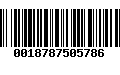 Código de Barras 0018787505786