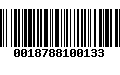 Código de Barras 0018788100133