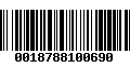 Código de Barras 0018788100690