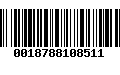 Código de Barras 0018788108511