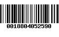 Código de Barras 0018804052590