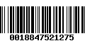 Código de Barras 0018847521275