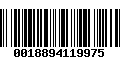 Código de Barras 0018894119975