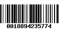 Código de Barras 0018894235774