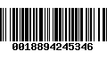 Código de Barras 0018894245346