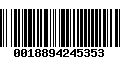 Código de Barras 0018894245353