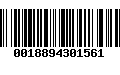 Código de Barras 0018894301561