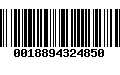 Código de Barras 0018894324850