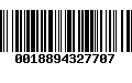 Código de Barras 0018894327707