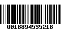 Código de Barras 0018894535218