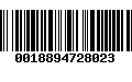 Código de Barras 0018894728023