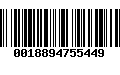 Código de Barras 0018894755449