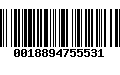 Código de Barras 0018894755531