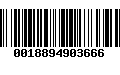 Código de Barras 0018894903666