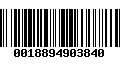 Código de Barras 0018894903840