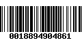 Código de Barras 0018894904861