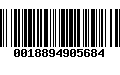 Código de Barras 0018894905684