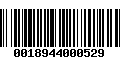 Código de Barras 0018944000529