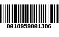 Código de Barras 0018959001306