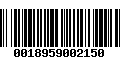 Código de Barras 0018959002150