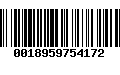 Código de Barras 0018959754172