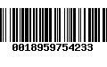 Código de Barras 0018959754233