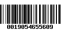 Código de Barras 0019054655609