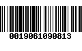 Código de Barras 0019061090813