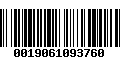 Código de Barras 0019061093760