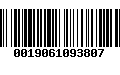 Código de Barras 0019061093807