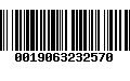 Código de Barras 0019063232570