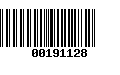 Código de Barras 00191128