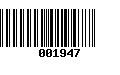 Código de Barras 001947