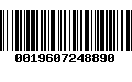 Código de Barras 0019607248890