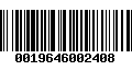 Código de Barras 0019646002408