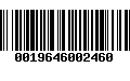 Código de Barras 0019646002460