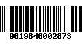 Código de Barras 0019646002873