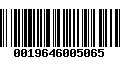 Código de Barras 0019646005065