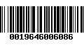 Código de Barras 0019646006086