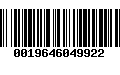 Código de Barras 0019646049922