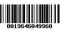 Código de Barras 0019646049960