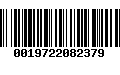 Código de Barras 0019722082379