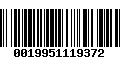 Código de Barras 0019951119372