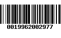 Código de Barras 0019962002977