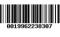 Código de Barras 0019962238307