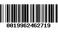 Código de Barras 0019962462719