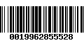 Código de Barras 0019962855528