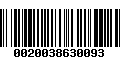 Código de Barras 0020038630093