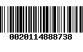 Código de Barras 0020114888738